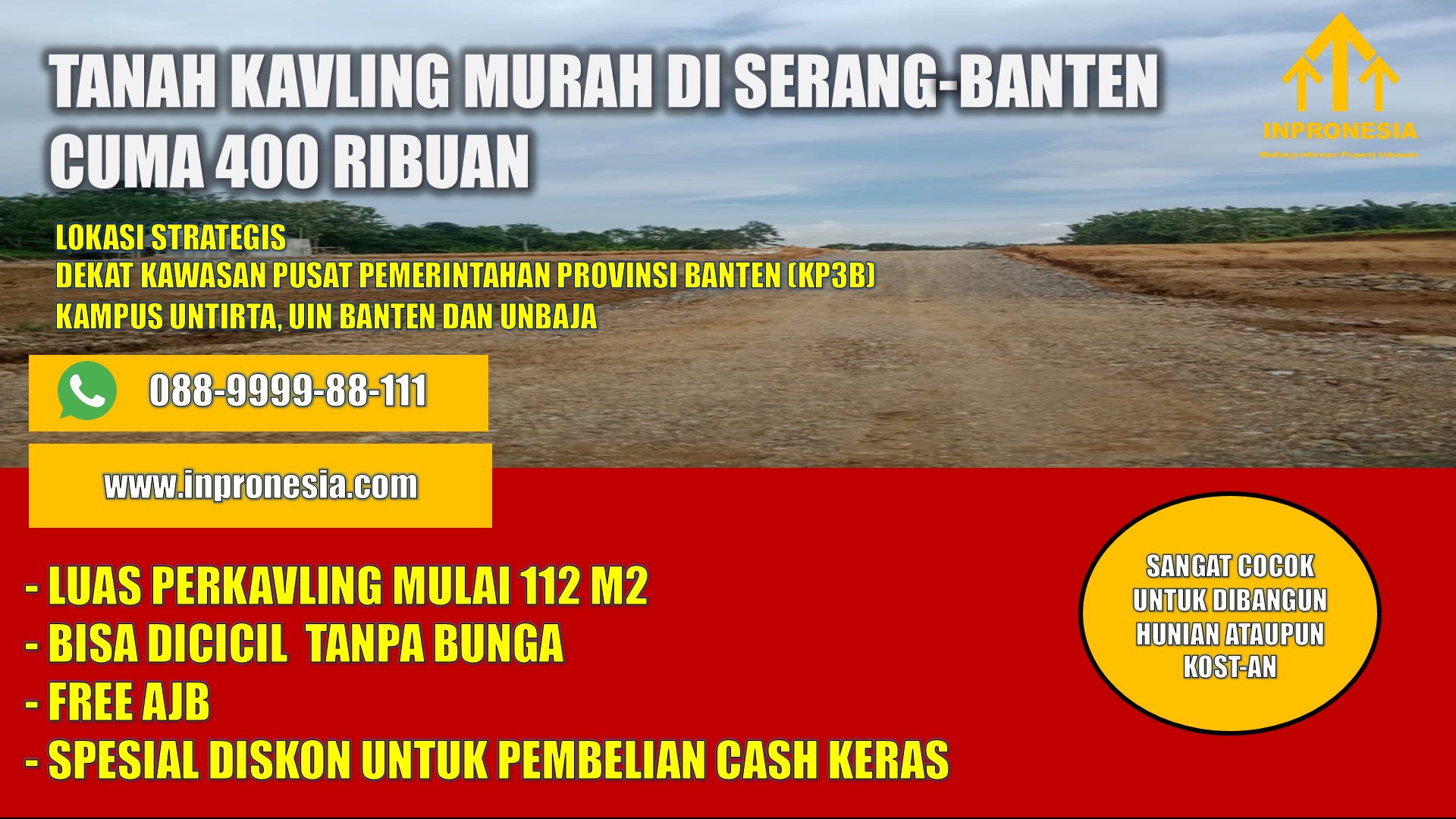 TANAH KAVLING PALIMA PERMAI , KABUPATEN SERANG BANTEN